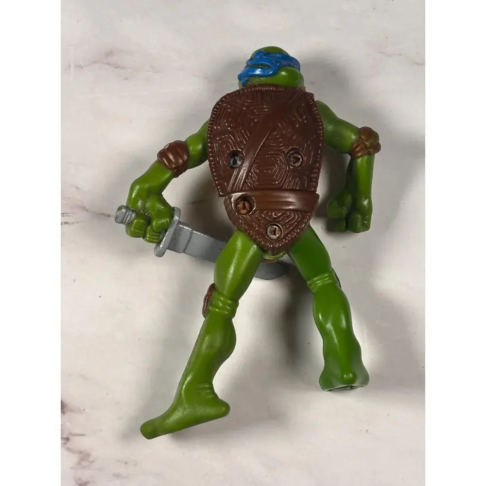 Teenage Mutant Ninja Turtles Leo Leonardo Action Figure Toy McDonalds 2007 4”